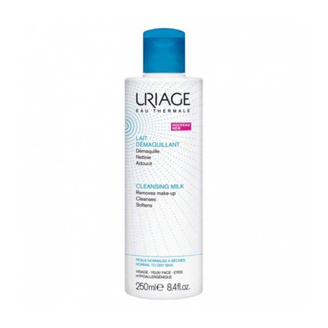 Uriage Cleansing Milk 250ml (Καθαριστικό Γαλάκτωμα Προσώπου για Κανονικές & Κανονικές Επιδερμίδες) 