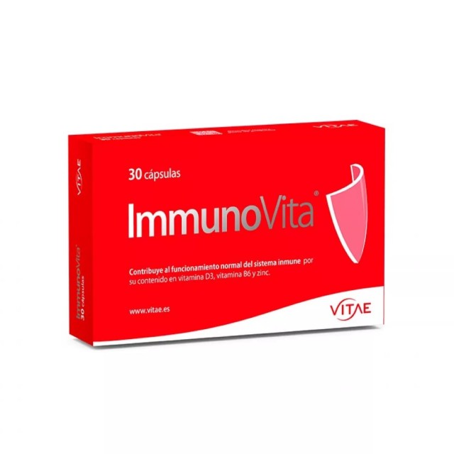 Vitae ImmunoVita 30caps (Συμπλήρωμα Διατροφής με Β-Γλυκάνες, Βιταμίνη D3, B6 & Ψευδάργυρο για τη Φυσιολογική Λειτουργία του Ανοσοποιητικού Συστήματος)