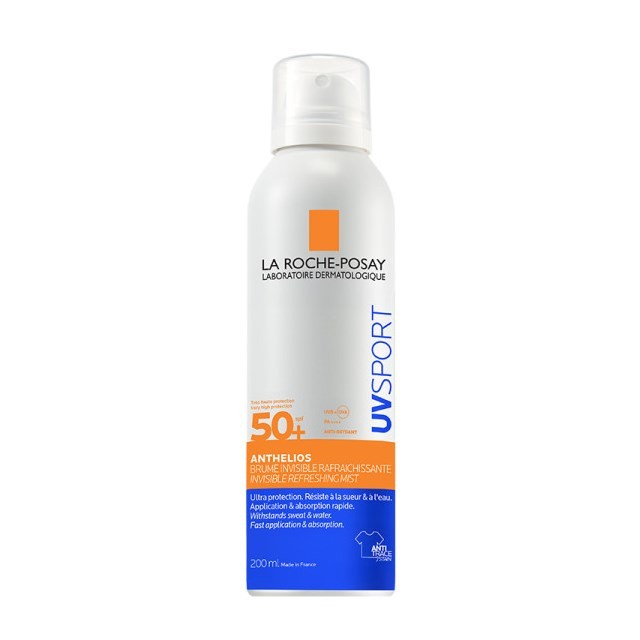 La Roche Posay Anthelios UVSport Mist SPF50+ 200ml (Αόρατο Αντηλιακό Δροστιστικό Spray)