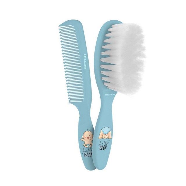 Beter Baby Brush & Comb SET (Βρεφικό Σετ με Βούρτσα & Χτένα Μπλε)