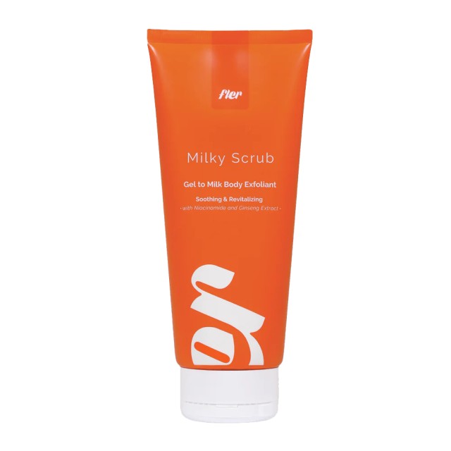 Fler Milky Scrub Gel to Milk Body Exfoliant Soothing & Revitalizing 200ml (Απολεπιστικό Σώματος για πριν την Αποτρίχωση)