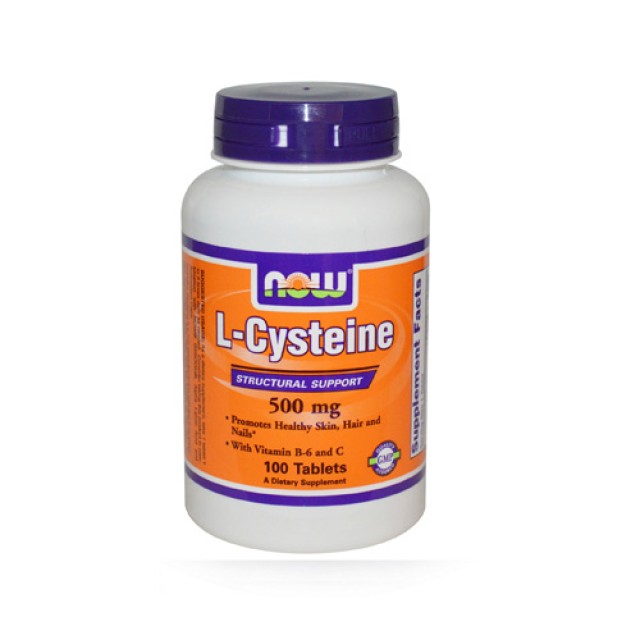 Now Foods L Cystein 500mg 100tab (L-Κυστεΐνη)