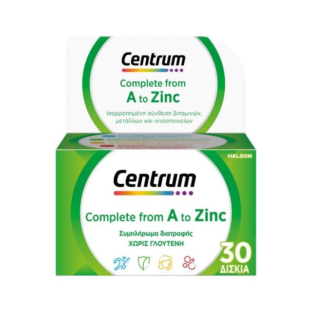 Centrum A to Zinc 30tabs