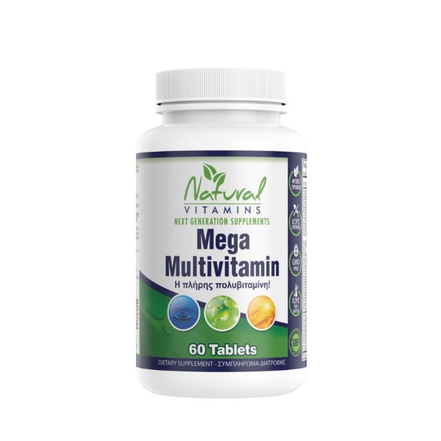 Natural Vitamins Mega Multivitamin 60tabs