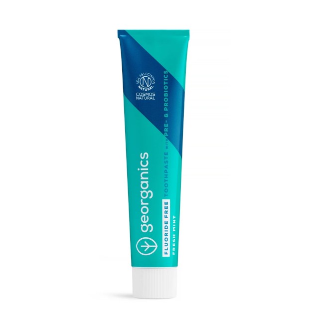 Georganics Prebiotics & Probiotics Toothpaste Fluoride Free 75ml (Οδοντόκρεμα με Πρεβιοτικά & Προβιοτικά Χωρίς Φθόριο)