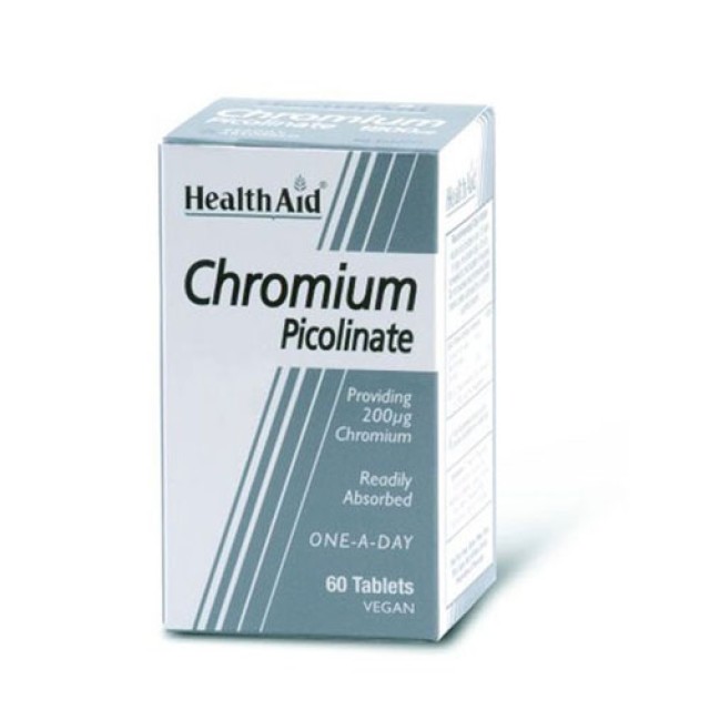 Health Aid Chromium Picolinate 200mg 60tab (Καρδιά - Κυκλοφορικό)