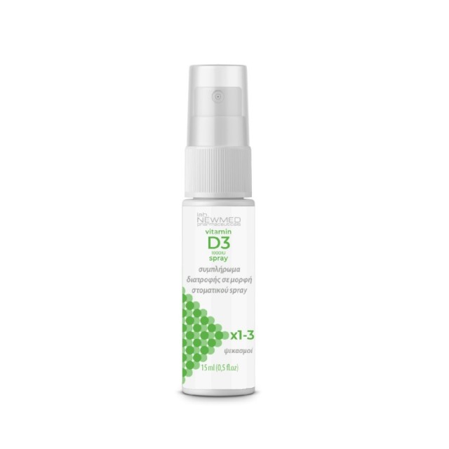 Lab NewMed Vitamin D3 1000iu Oral Spray 15ml (Συμπλήρωμα Διατροφής σε Spray με Βιταμίνη D3)
