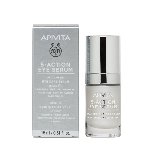 Apivita 5 Action Eye Serum 15ml (Ορός Εντατικής Φροντίδας για τα Μάτια) 