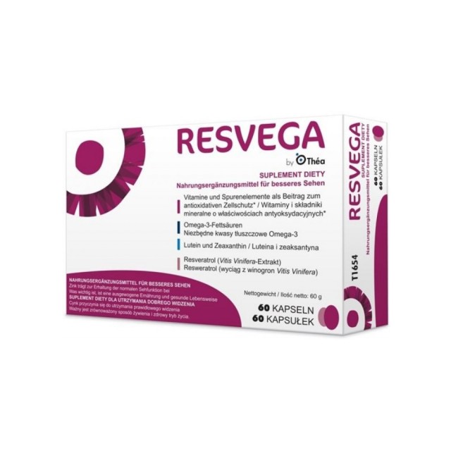 Thea Pharma Resvega 60caps (Συμπλήρωμα Διατροφής για Διατήρηση της Φυσιολογικής Όρασης)