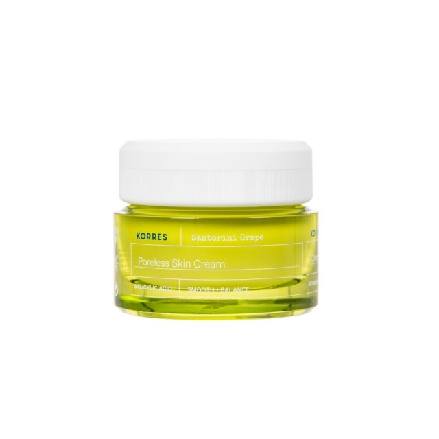 Korres Santorini Grape Poreless Skin Cream 40ml (Κρέμα-Gel Ελαφριάς Υφής για Σύσφιξη Πόρων & Ισορροπ