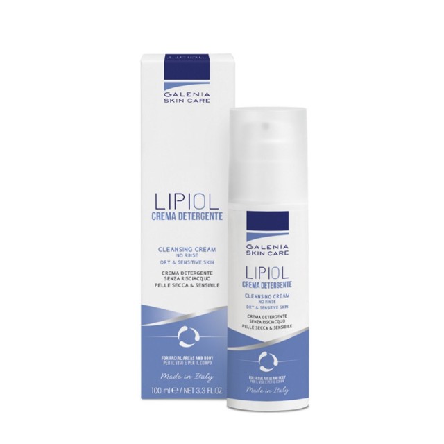 Galenia Skin Care Lipiol Cleansing Cream 100ml (Κρέμα Καθαρισμού Χωρίς Ξέβγαλμα για Ξηρή, Ευαίσθητη & Ερεθισμένη Επιδερμίδα)