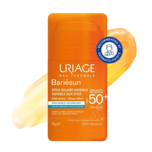 Uriage Bariesun Invisible Sun Stick SPF50+ 18gr (Αντηλιακό Αόρατο Στικ Υψηλής Προστασίας)