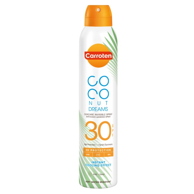 Carroten Coconut Dreams Suncare Invisible Spray SPF30 200ml (Αντηλιακό Διαφανό Spray)