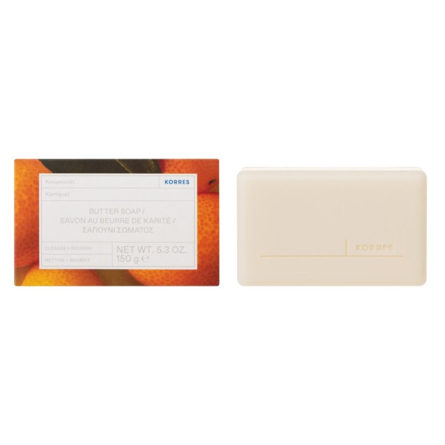 Korres Kumquat Butter Soap 150gr (Σαπούνι Σώματος με Κουμκουάτ)