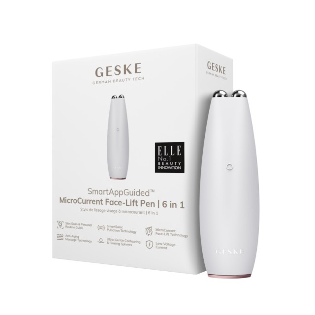Geske Microcurrent Face Lift Pen 6in1 Starlight (Συσκευή Μικρορεύματος για Νεανικό & Λαμπερό Δέρμα)