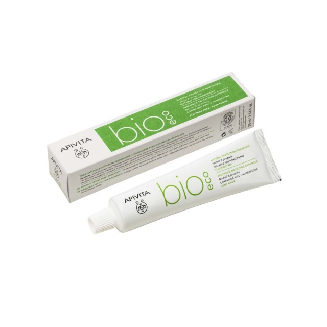 Apivita Bio Eco Natural Protection Toothpste 75ml (Οδοντόκρεμα Φυσικής Προστασίας Κατάλληλη για Ομοιοπαθητική)