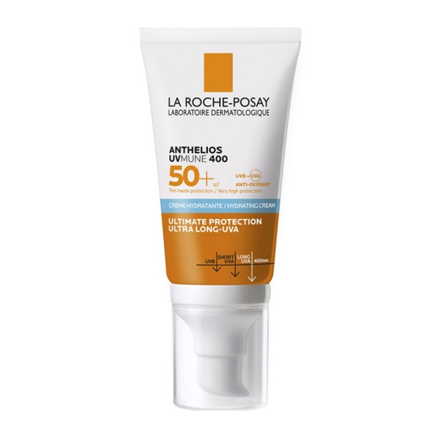 La Roche Posay Anthelios UVMUNE400 SPF50+ Hydrating Cream 50ml (Αντηλιακή Ενυδατική Κρέμα Προσώπου με Άρωμα)