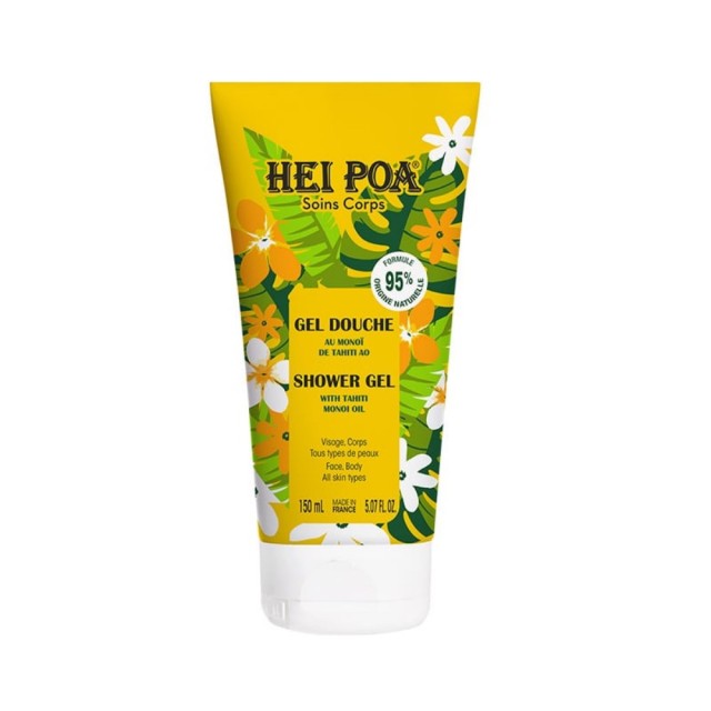 Hei Poa Shower Gel Tahiti Monoi Oil 150ml (Αφρόλουτρο για Πρόσωπο & Σώμα με Λάδι Μονόι Ταϊτής)