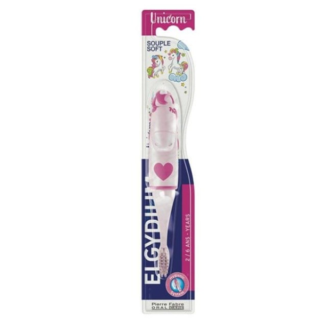 Elgydium Kids Unicorn Toothbrush (Οδοντόβουρτσα για Παιδιά 2-6 Ετών)