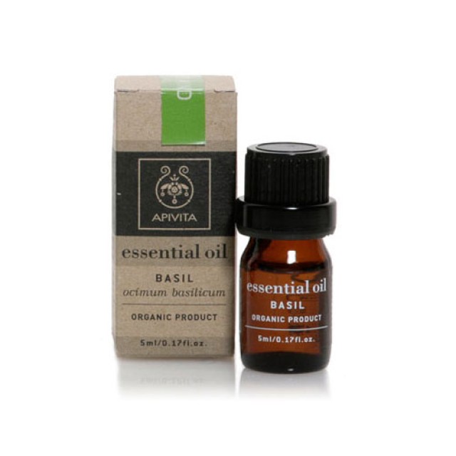Apivita Essential Oil Basil 5ml (Αιθέριο Έλαιο Βασιλικού)