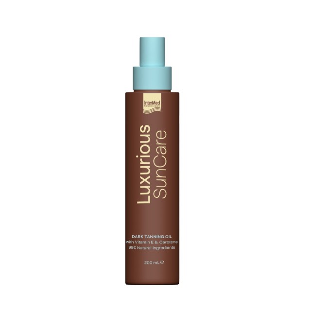 Intermed Luxurious Sun Care Dark Tanning Oil 200ml (Ξηρό Λάδι για Γρήγορο & Έντονο Μαύρισμα) 