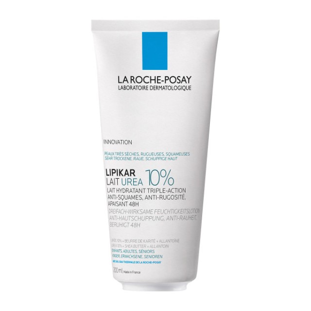 La Roche Posay Lipikar Lait Urea 10% 200ml (Ενυδατικό Γαλάκτωμα Τριπλής Δράσης για το Ξηρό Τραχύ Δέρμα)
