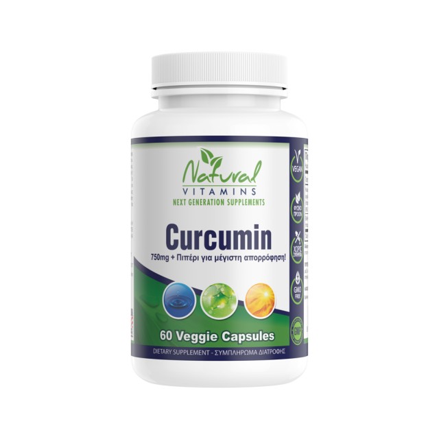 Natural Vitamins Curcumin 750mg 60cap