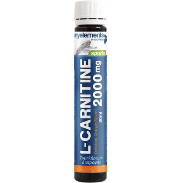 My Elements L Carnitine 2000mg Orange 1τεμάχιο Χ 20ml (Ενίσχυση Ενέργειας - Αθλητές)