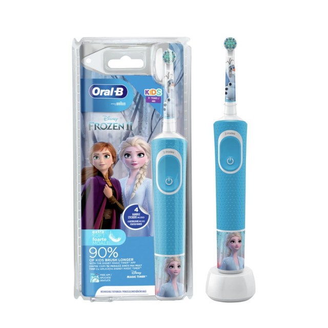 Oral B Kids Frozen Toothbrush 3+ (Παιδική Ηλεκτρική Οδοντόβουρτσα) 
