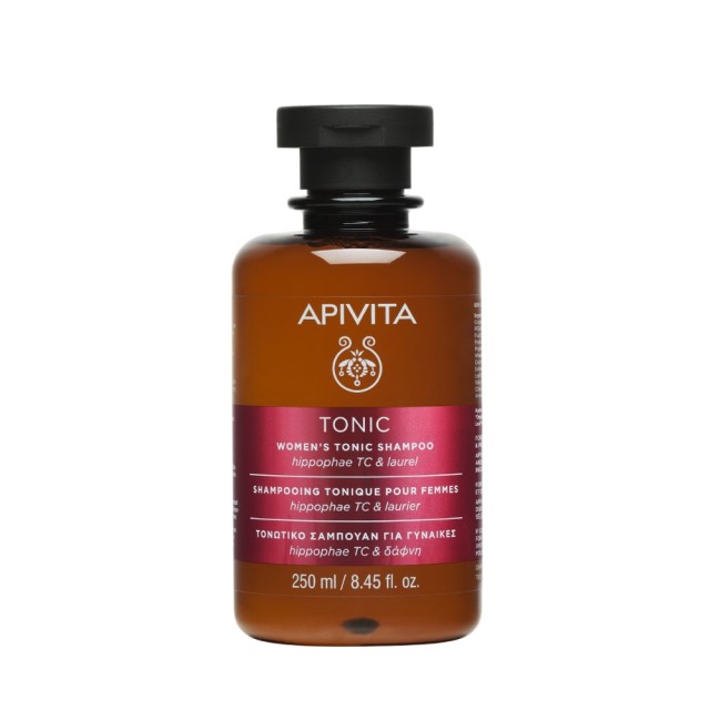 Apivita Womens Tonic Shampoo 250ml (Τονωτικό Σαμπουάν για Γυναίκες για την Τριχόπτωση με Ιπποφαές & Δάφνη) 