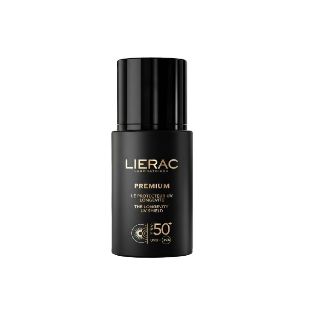 Lierac Premium The Longevity UV Shield SPF50+ 30ml (Αντηλιακό Προσώπου που Διορθώνει τα Σημάδια της Γήρανσης)