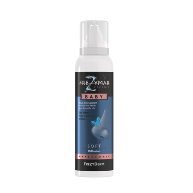 Frezyderm Frezymar Cleaner Baby Hypertonic Soft 120ml (Ρινικό Αποσυμφορητικό Υπέρτονο Σπρέι για Βρέφη 3μ+)