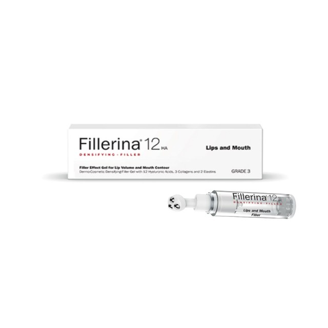Fillerina 12HA Densifying- Filler Lips and Mouth Grade 5 5ml (Δερματοκαλλυντική Αγωγή για Αύξηση του Όγκου στα Χείλη & Ρυτίδες Γύρω από το Στόμα - Βαθμός 5) 
