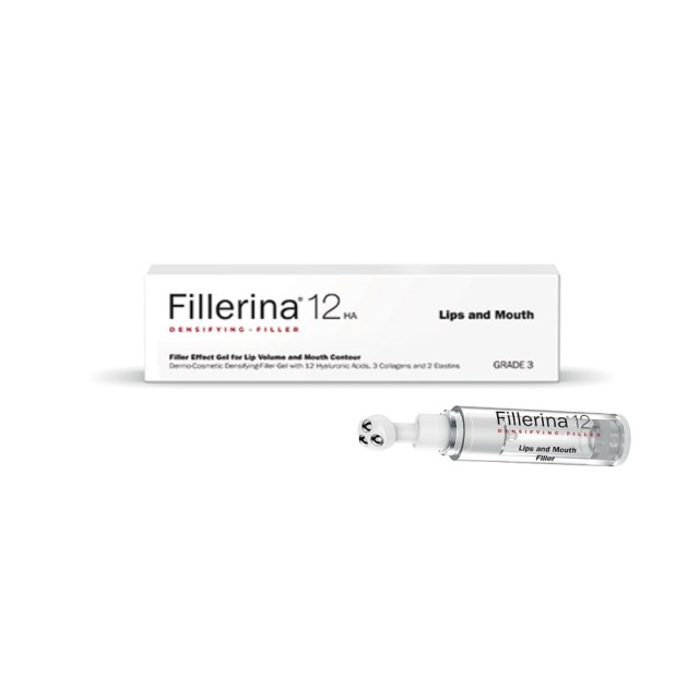 Fillerina 12HA Densifying Filler Lips and Mouth Grade 5 5ml (Δερματοκαλλυντική Αγωγή για Αύξηση του Όγκου στα Χείλη & Ρυτίδες Γύρω από το Στόμα - Βαθμός 5) 