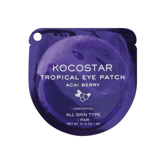 Kocostar Tropical Eye Patch Acai Berry 1ζευγ (Επιθέματα Υδρογέλης για Αναζωογόνηση της Περιοχής των Ματιών)