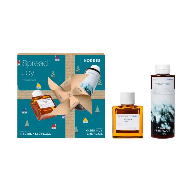 Korres Vetiver Root SET (ΣΕΤ με Ανδρικό Άρωμα & Αφρόλουτρο)