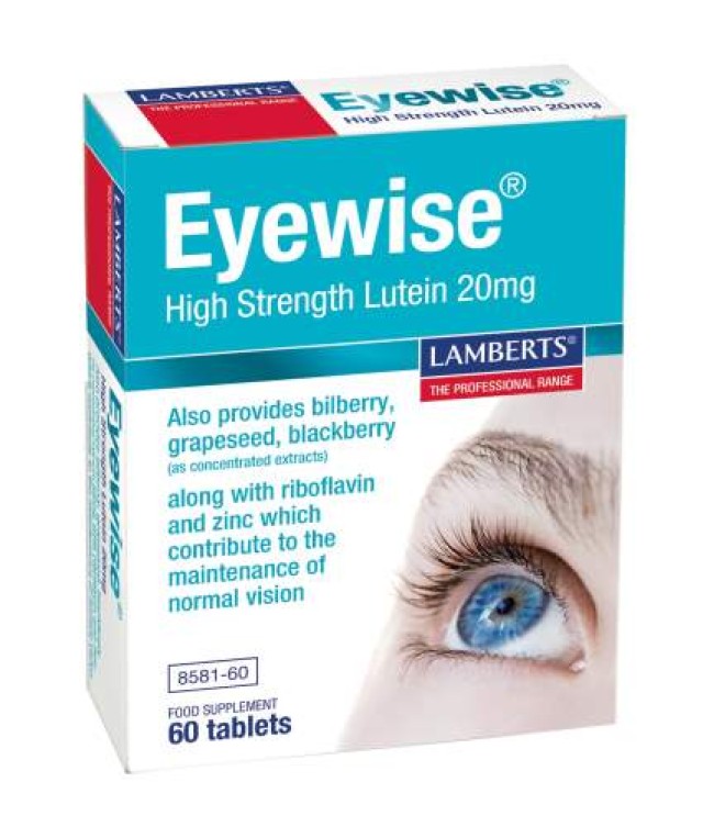 Lamberts Eyewise High Strength 20mg 60tab (Συμπλήρωμα Διατροφής Για Την Υγεία Των Οφθαλμών)