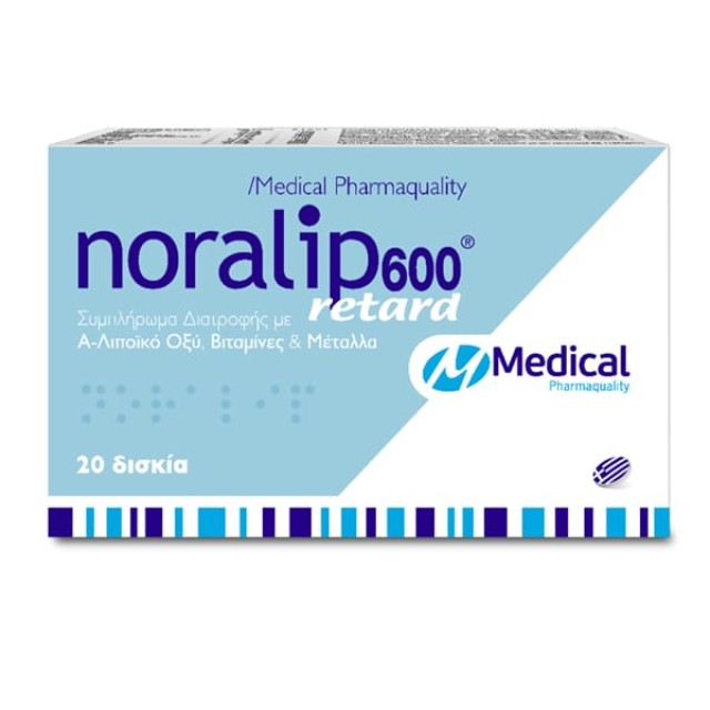 Medical Pharmaquality Noralip 600 Retard 20tabs