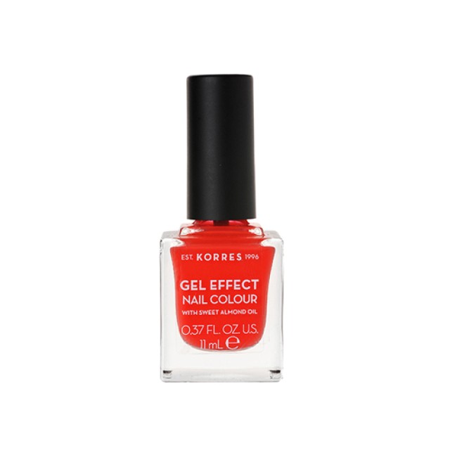 Korres Gel Effect Nail Colour No45 Coral 11ml (Ημιμόνιμο Βερνίκι Νυχιών με Αμυγδαλέλαιο - Κοραλί)