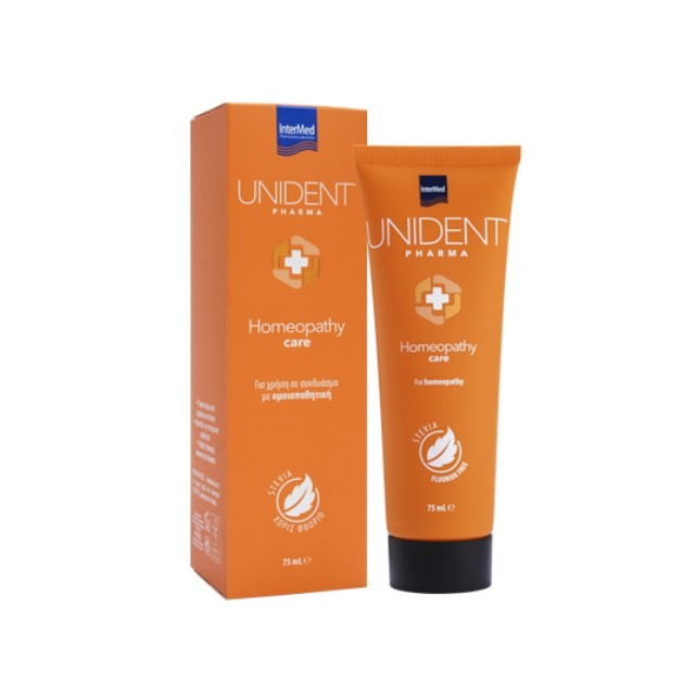 Unident Pharma Homeopathy Care Toothpaste 75ml (Οδοντόπαστα για Χρήση σε Συνδυασμό με Ομοιοπαθητική)