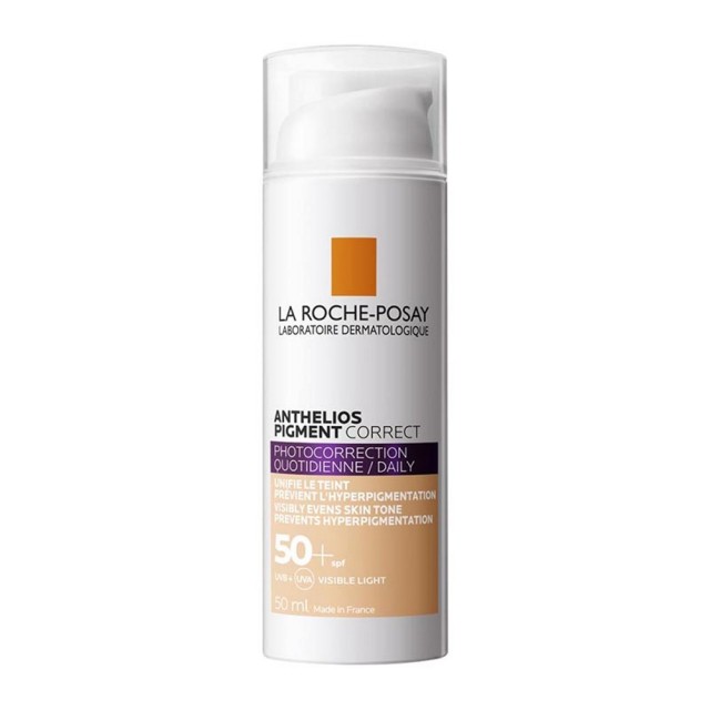 La Roche Posay Anthelios Pigment Correct SPF50+ 50ml (Αντηλιακή Κρέμα Προσώπου Κατά της Υπερμελάγχρωσης με Χρώμα)