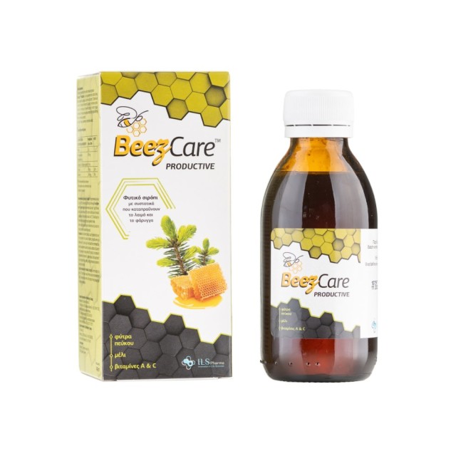 Ils Pharma Beezcare Productive 140ml (Φυτικό Σιρόπι για τον Ερεθισμένο Λαιμό με Φύτρα Πεύκου)