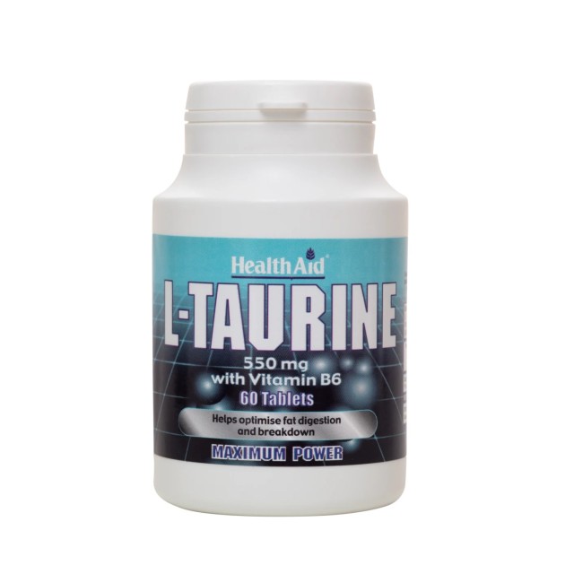 Health Aid L-Taurine 550mg & Vitαmin B6 60tabs