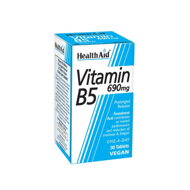 Health Aid B5 690mg 30tabs (Συμπλήρωμα Διατροφής με Βιταμίνη B για Υγεία του Νευρικού Συστήματος)
