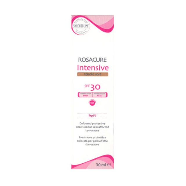 Synchroline Rosacure Intensive Teintee Dore SPF30 30ml (Λεπτόρρευστη Κρέμα Προσώπου με Χρώμα)