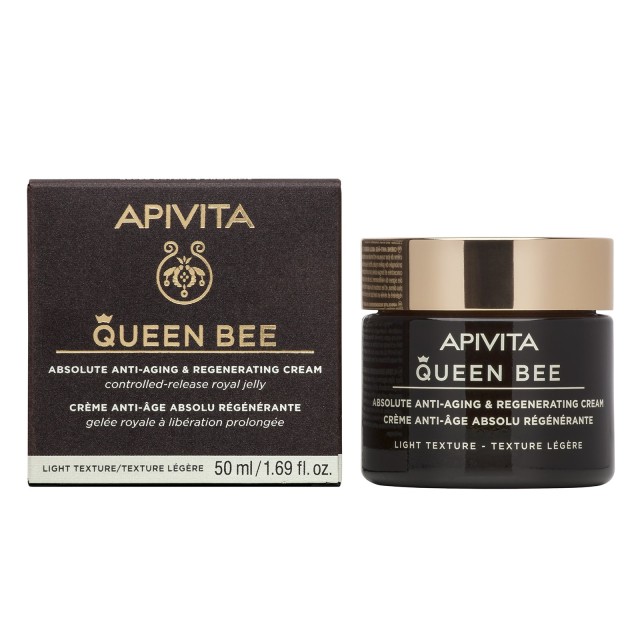 Apivita Queen Bee Absolute Anti-Aging & Regenerating Light Cream 50ml