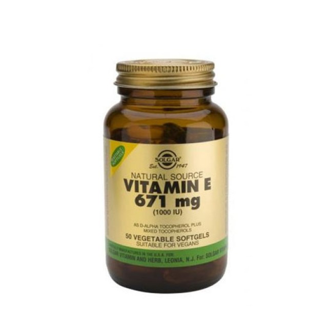 Solgar Vitamin E 1000 iu 50softgels