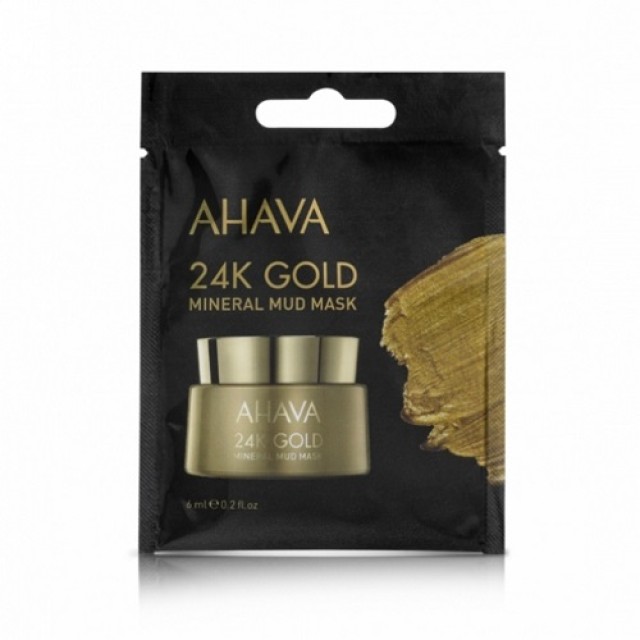 Ahava 24K Gold Mineral Mud Mask 6ml (Μάσκα Λάσπης για το Πρόσωπο Χαρίζει Ενυδατωμένη & Λεία Επιδερμίδα) 