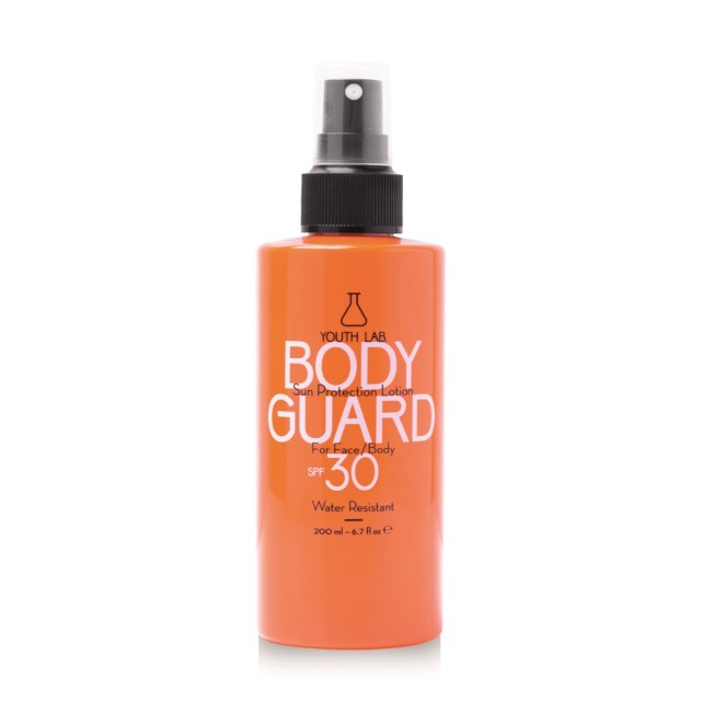 YOUTH LAB Body Guard Spray SPF30 200ml (Αδιάβροχο Αντηλιακό Σπρέι Προσώπου & Σώματος με Υψηλό Δείκτη