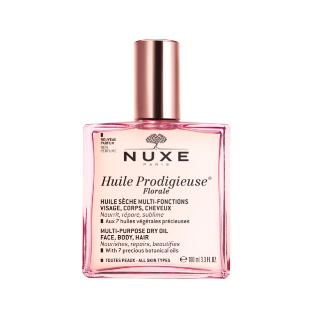 Nuxe Huile Prodigieuse Florale 100ml (Πολυχρηστικό Ξηρό Λάδι για Πρόσωπο, Σώμα & Μαλλιά με Λουλουδένιο Άρωμα) 